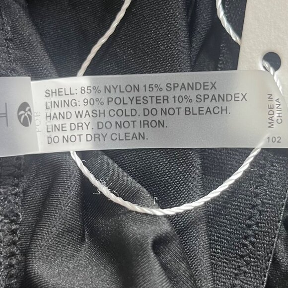 Holipick One Piece Swimsuit Adjustable Straps Swimwear Black Size Medium New - Picture 9 of 10